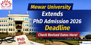 Mewar University Extends PhD Admission 2026 Deadline to January 24; Check Revised Dates Here